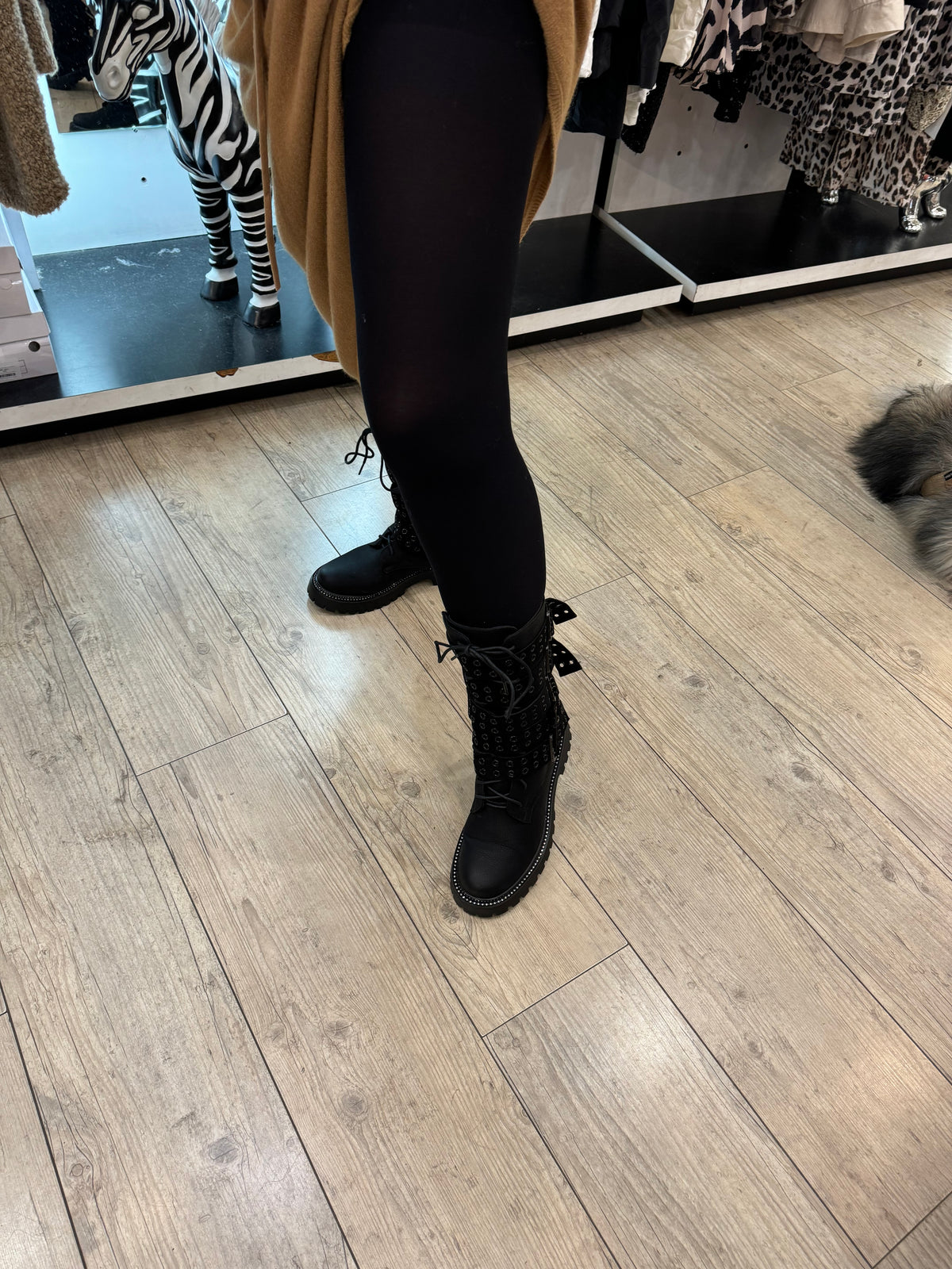 Collant noir opaque
