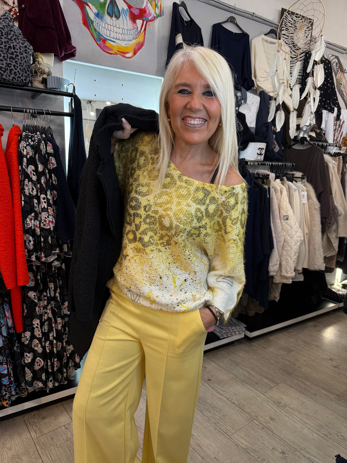 Pull jaune victoria