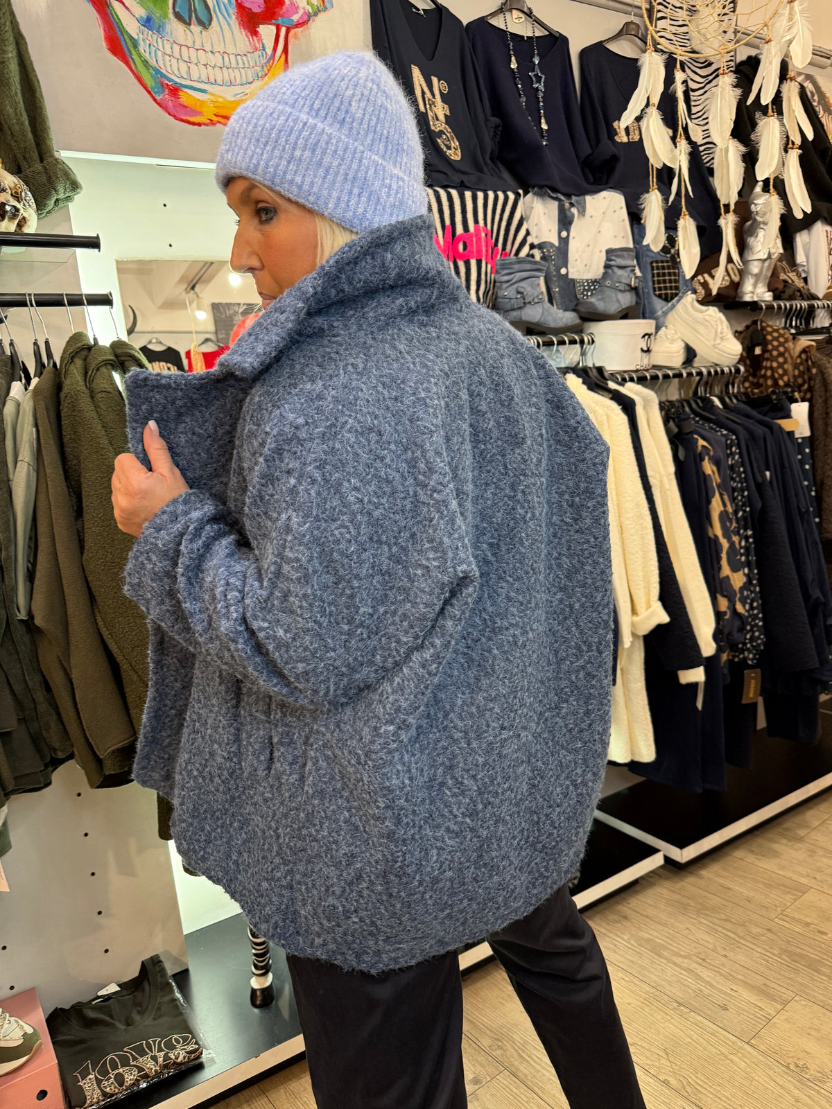 Veste Noémie bleue jean