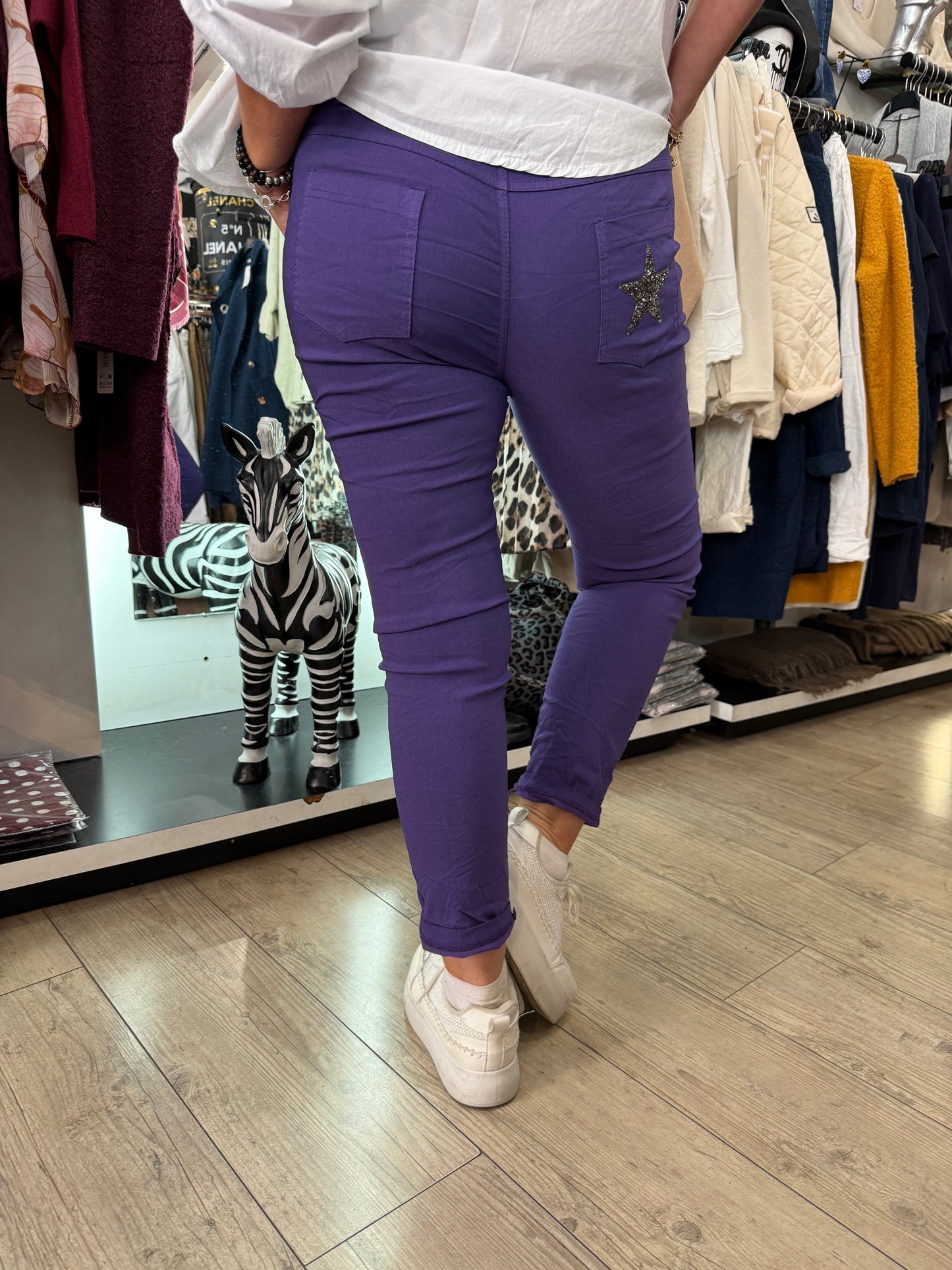 Pantalon magique violet