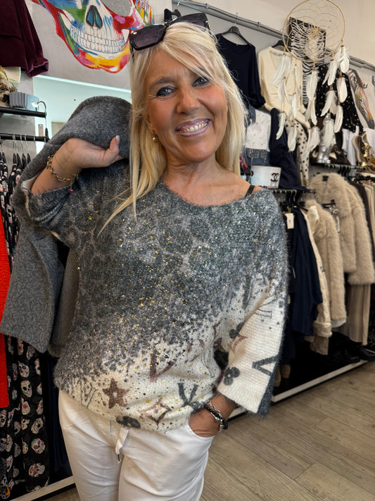 Pull gris vicente