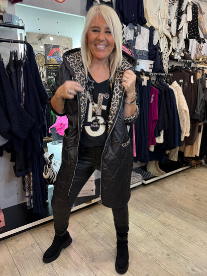 Doudoune noire oversize