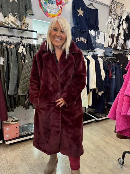 Manteau nelson bordeaux