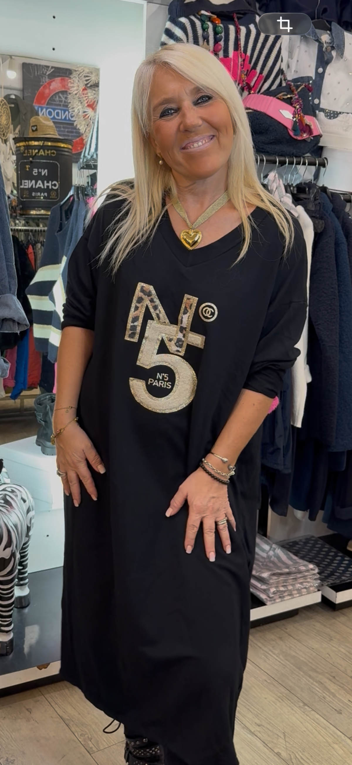 Robe t shirt n5 noir