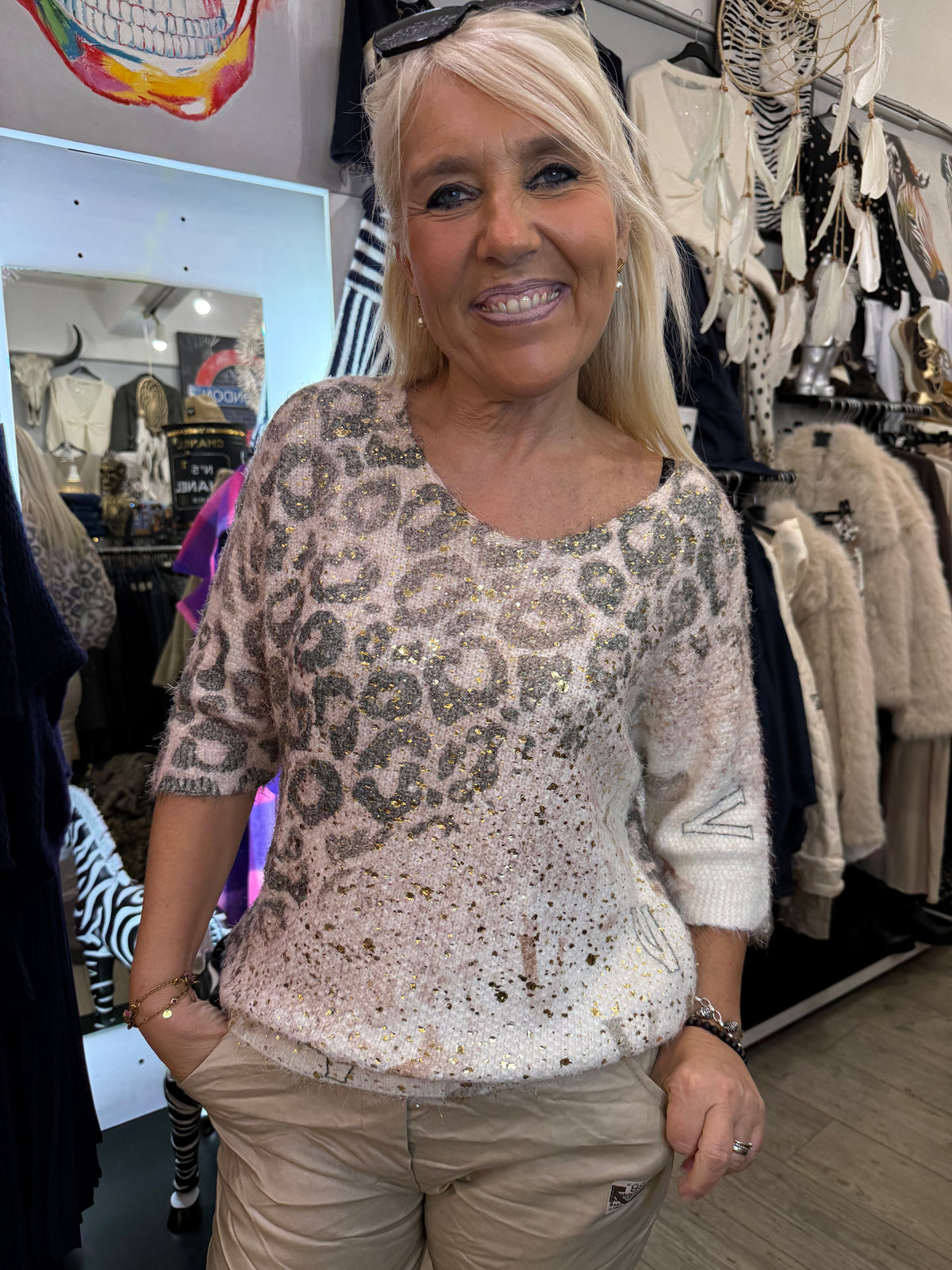 Pull beige Valerie