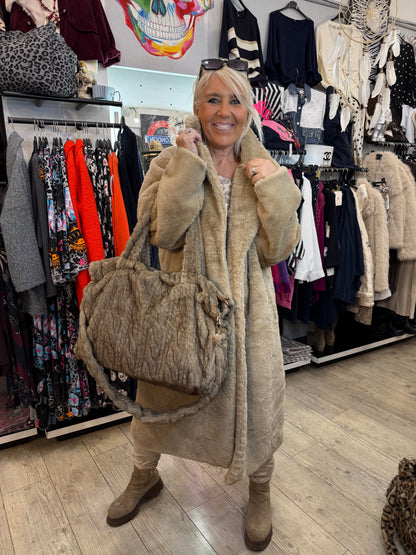 Manteau Nelson taupe