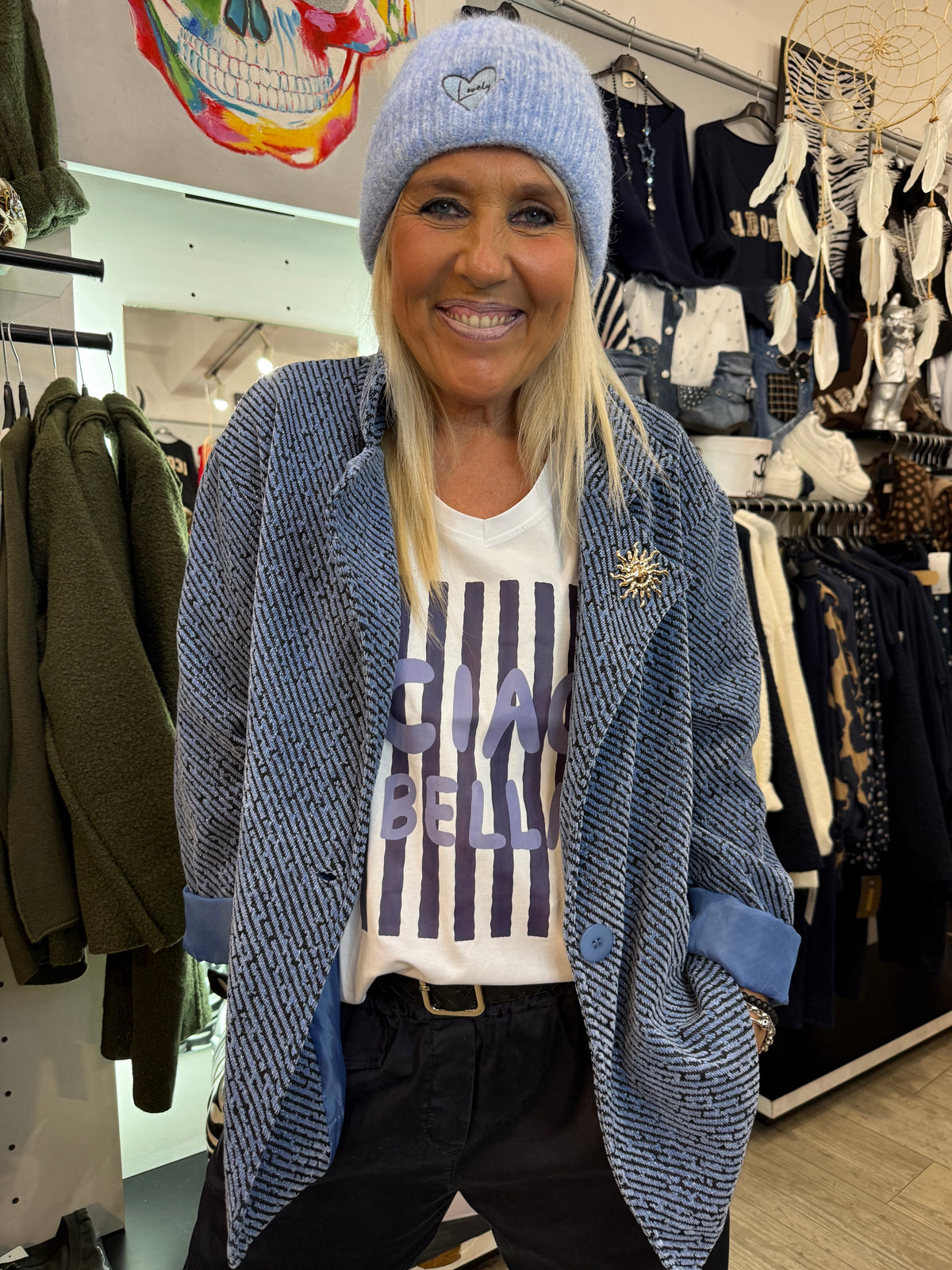Veste gloria bleue