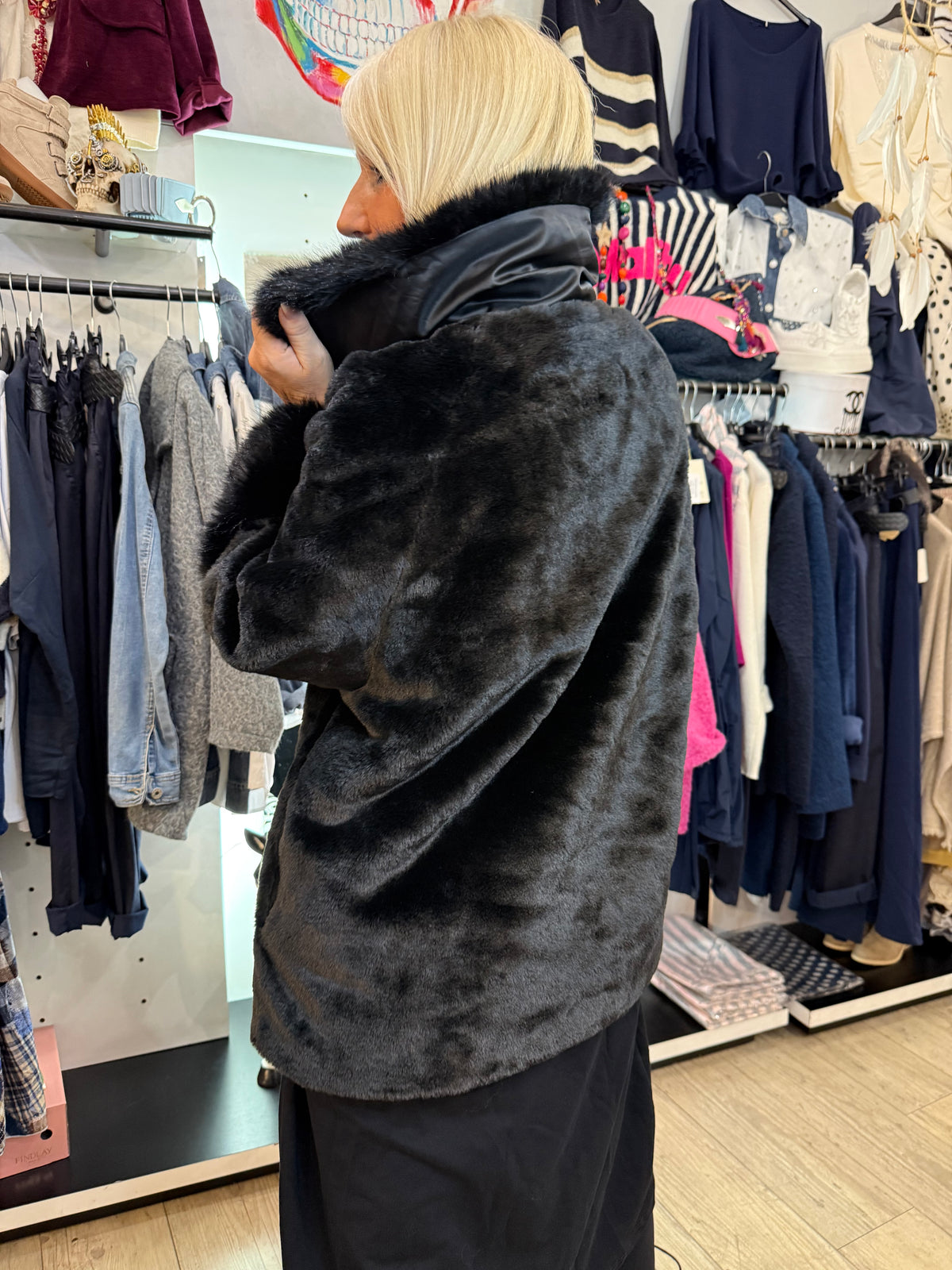 Manteau princess noir