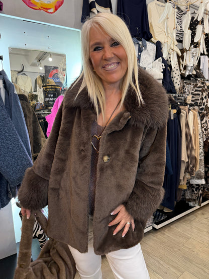 Manteau princess choco