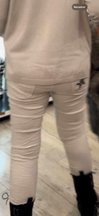 Pantalon magique beige