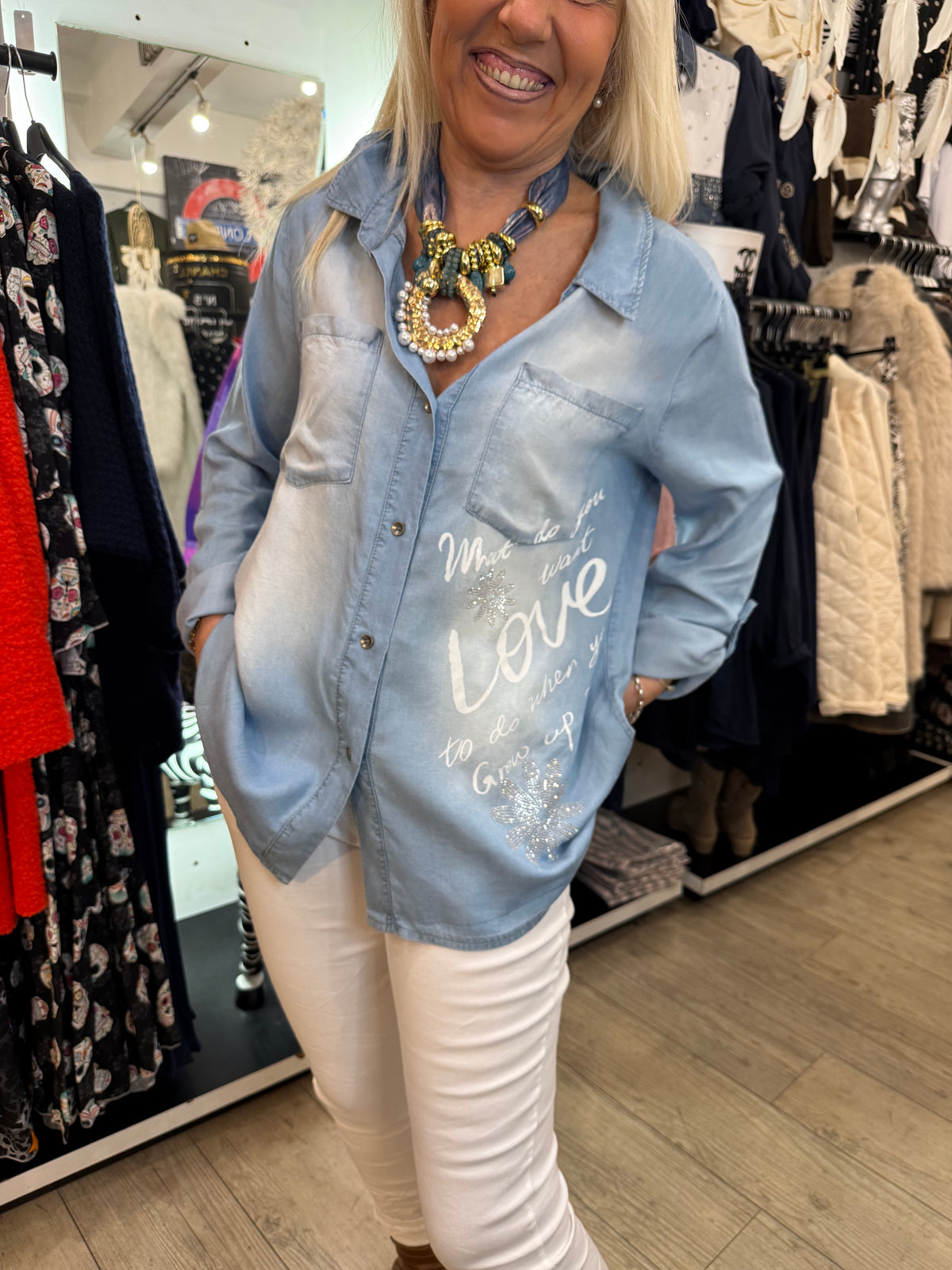 Chemise tencel love