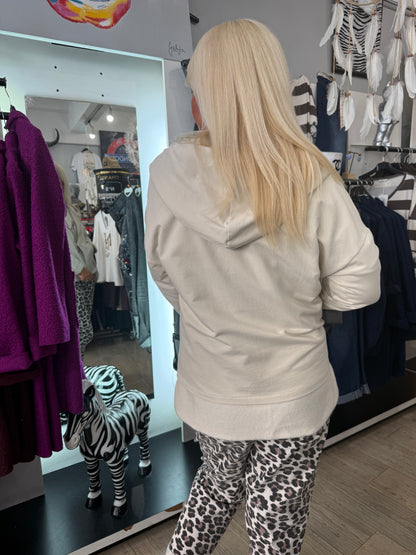 Veste molletonnée beige