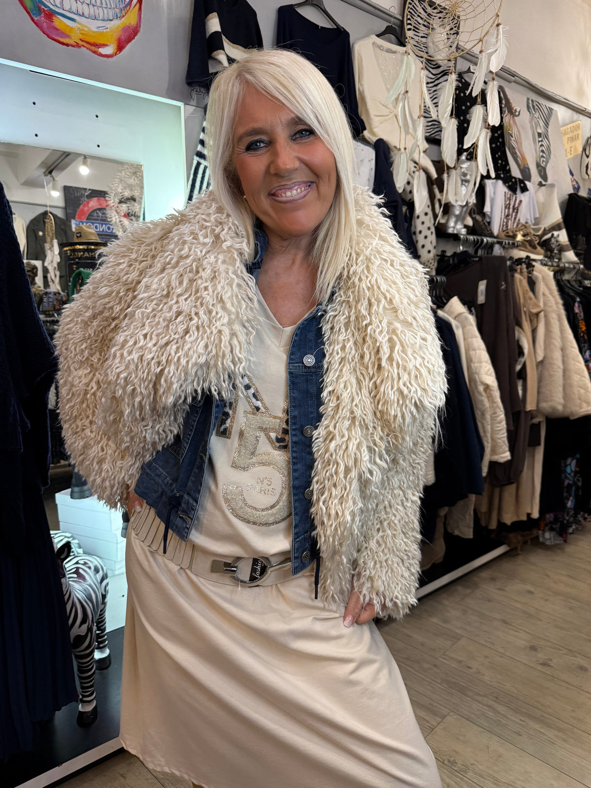 Robe t shirt n5 beige