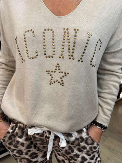 Pull iconic beige