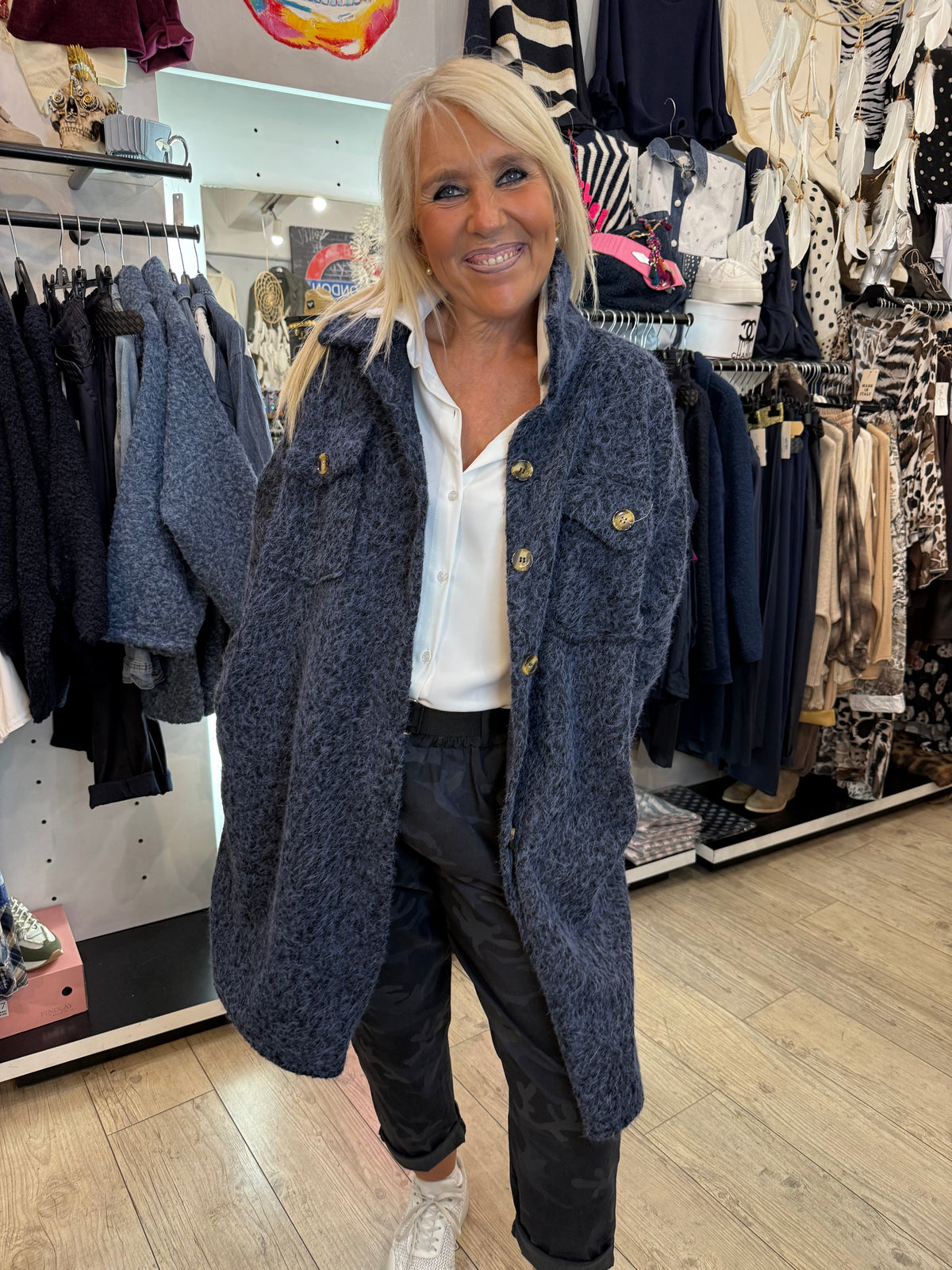 Manteau iconic marine