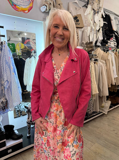 Veste perfecto fushia Émilie