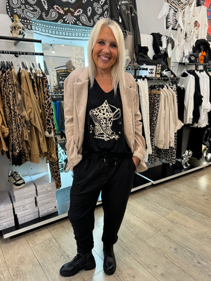 Pantalon  gde taille noir