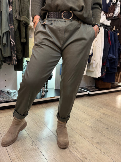 Pantalon chino kaki