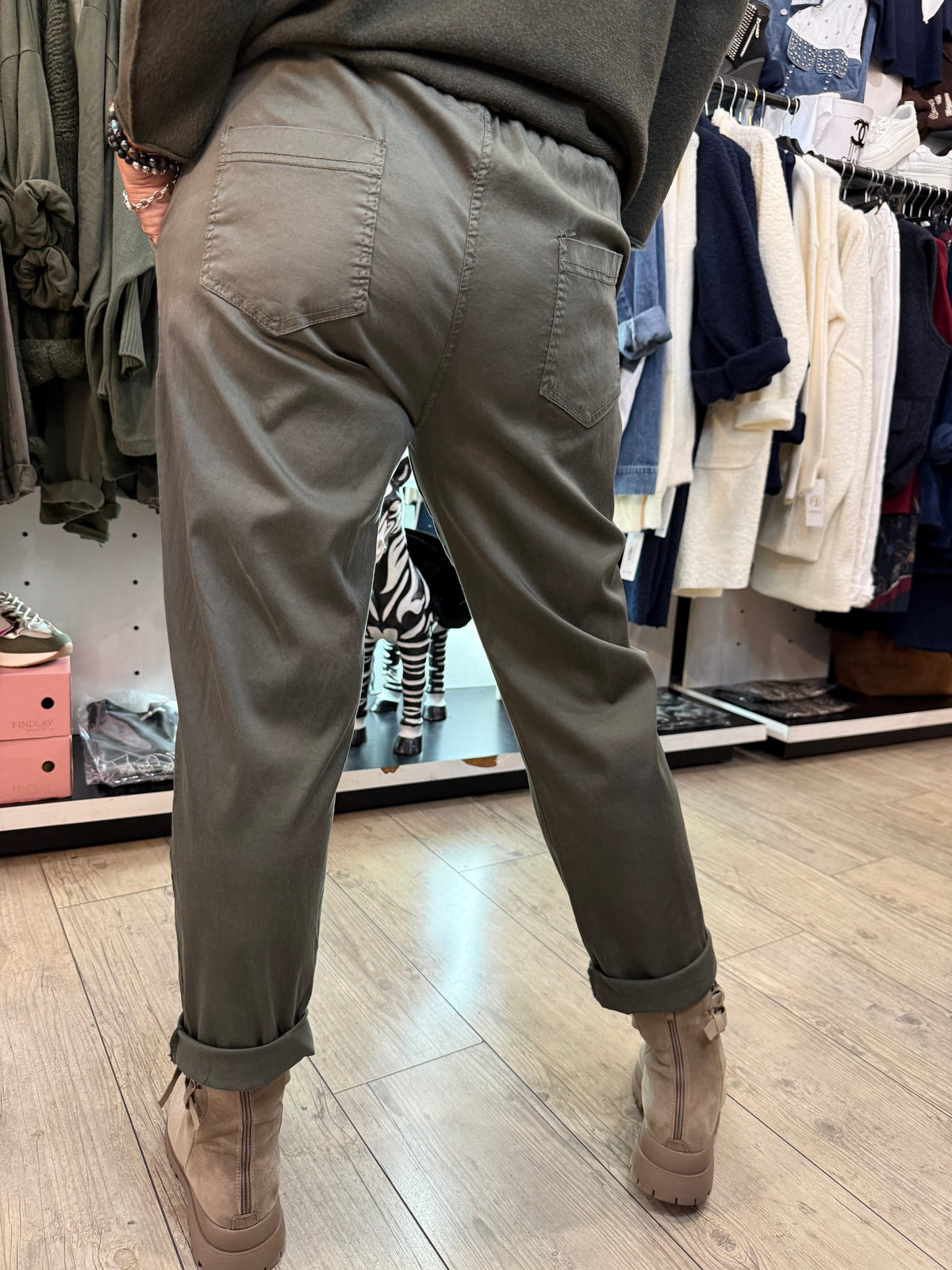 Pantalon chino kaki