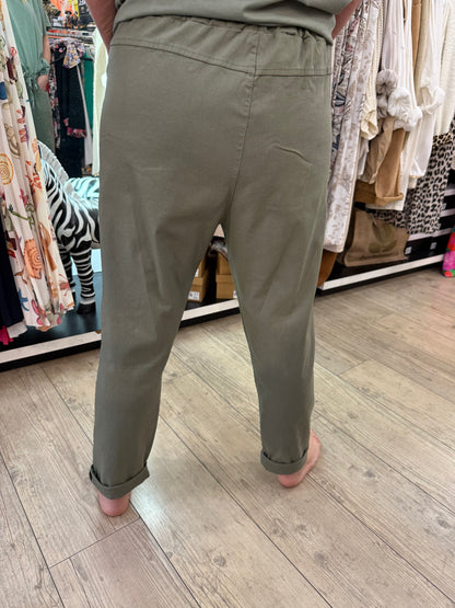 Pantalon magique gde taille kaki