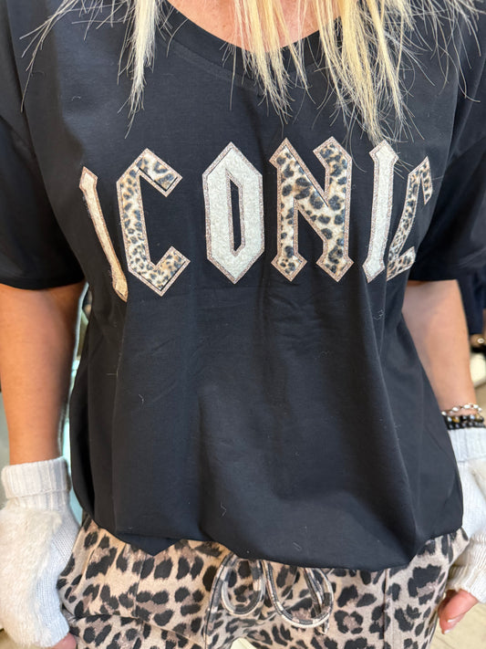 T shirt iconic noir