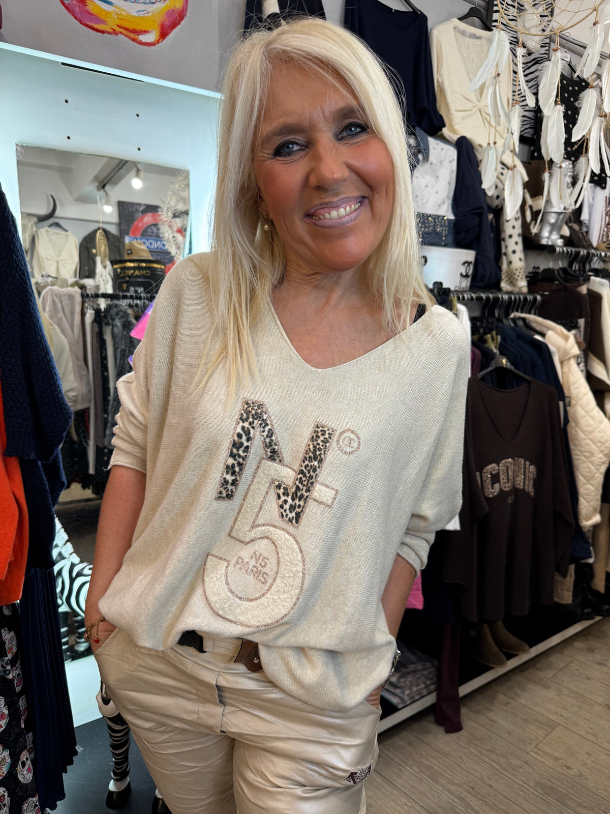 Pull beige 5