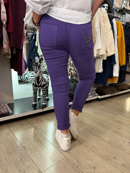 Pantalon magique violet